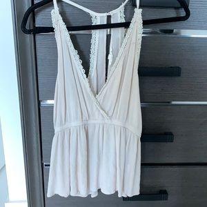 L.A. Hearts cream tank top